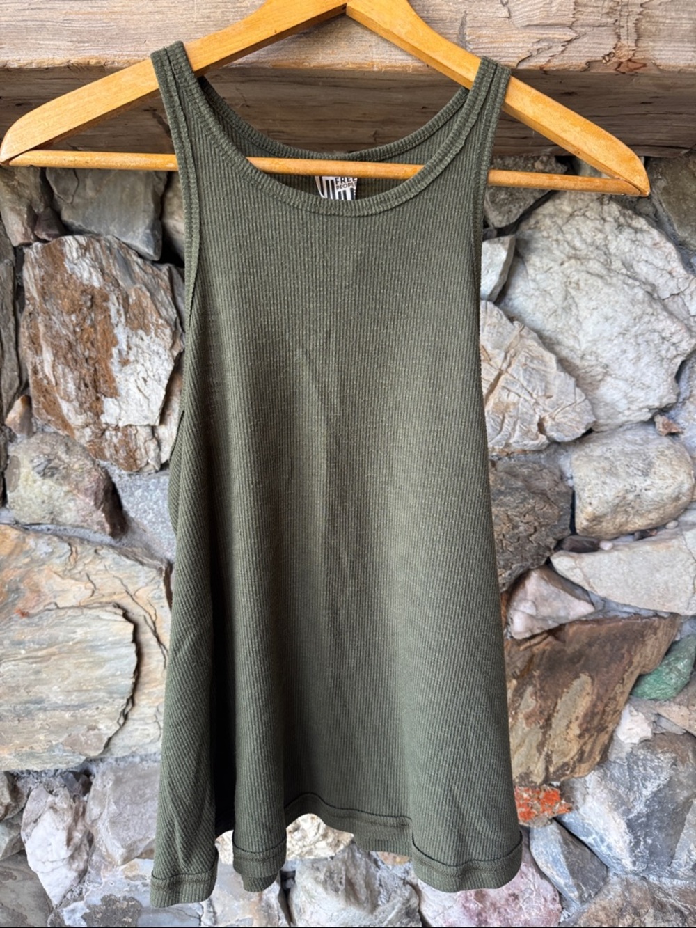 Free People Boho Ribbed A-Line Racerback Tank Women’s Small - Picture 5 of 14